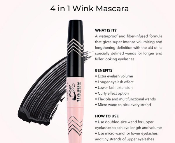 Zaron Cosmetics Wink 4-in-1 Mascara