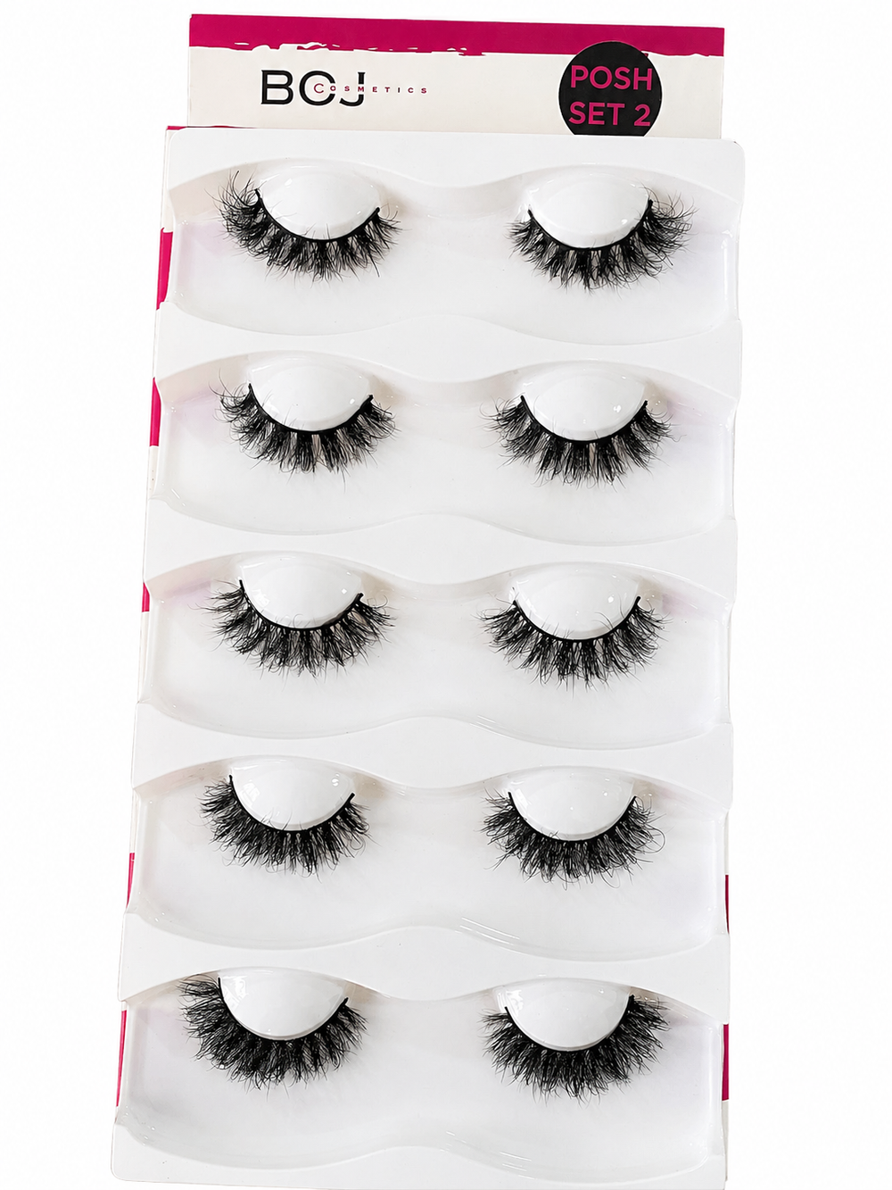 BOJ 5-in-1 Lashes – Reusable Multi-Style Lash Pack