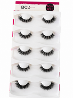 BOJ 5-in-1 Lashes – Reusable Multi-Style Lash Pack