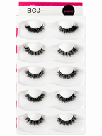 BOJ 5-in-1 Lashes – Reusable Multi-Style Lash Pack