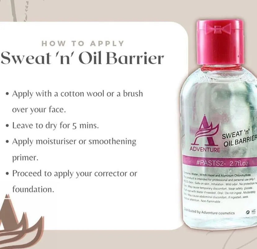 Adventure Sweat & Oil Barrier – Long-Lasting Oil Control & Makeup Primer for Oily Skin